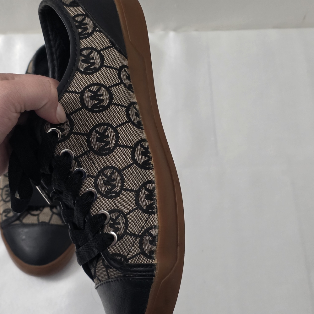 Michael Kors Black and Tan Women's Sneakers - Picture 5 of 9
